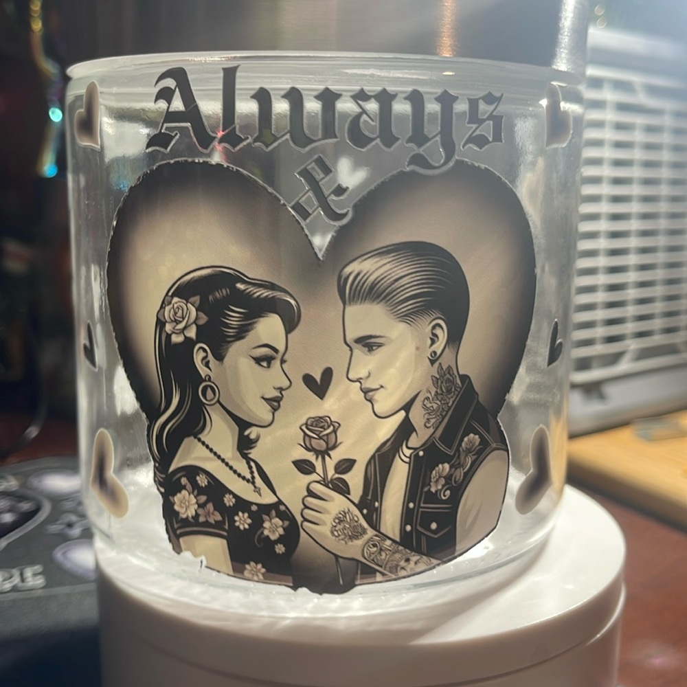 NWOT handmade Chicano love jar